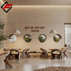 Solid Wood & Acrylic LED Lighting Retail Store Shopping Mall MDF Material Showcase Iron Bread & Coffee Shop Display Cabinet