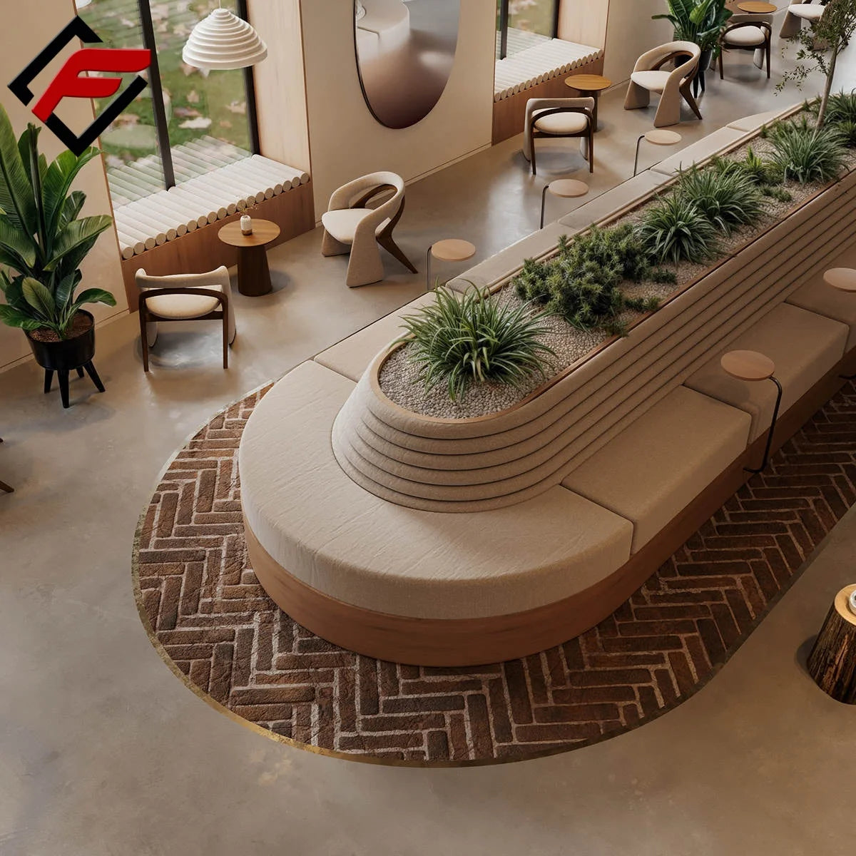 Solid Wood & Acrylic LED Lighting Retail Store Shopping Mall MDF Material Showcase Iron Bread & Coffee Shop Display Cabinet