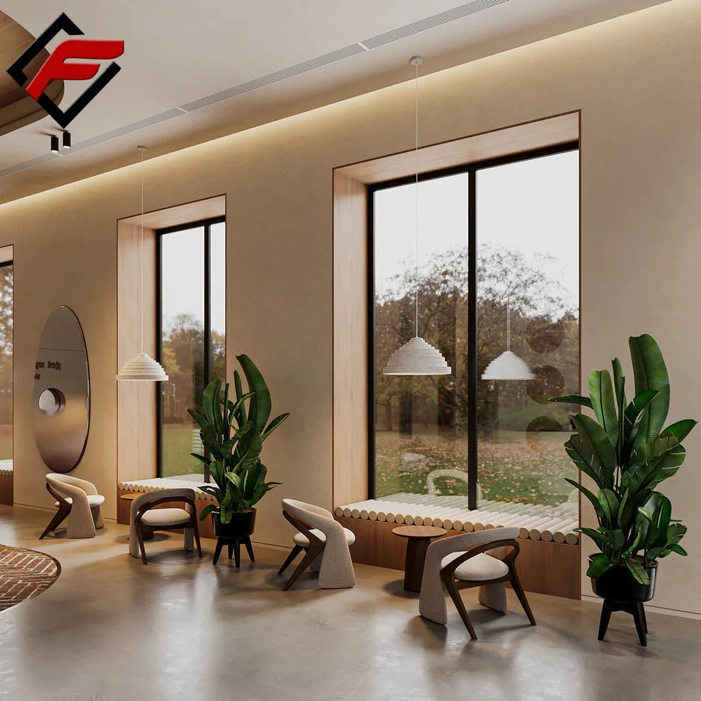 Solid Wood & Acrylic LED Lighting Retail Store Shopping Mall MDF Material Showcase Iron Bread & Coffee Shop Display Cabinet