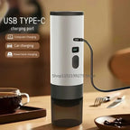 Portable Electric Coffee Maker 3-in-1 Capsule Coffee Grinder Travel Coffee Maker with Cordless Heating for Car and Home Camping