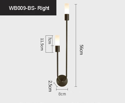 Modern LED Wall Lights Line lamps Indoor Lighting for Bedroom Bedside Background Led Lamps                                  