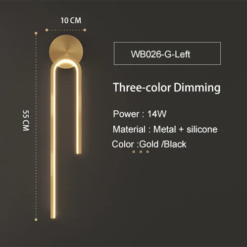 Modern LED Wall Lights Line lamps Indoor Lighting for Bedroom Bedside Background Led Lamps                                  