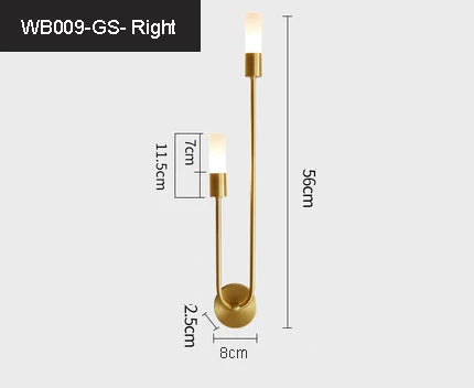 Modern LED Wall Lights Line lamps Indoor Lighting for Bedroom Bedside Background Led Lamps                                  