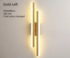 LED Bedroom Wall Lamp Wall Sconces Copper Line Pipe Acrylic Lampshade Indoor Lighting for Living Room Corridor Light Fixture