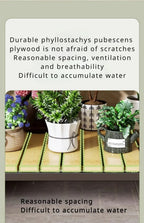 Multi-Layer Flower Rack Indoor And Outdoor Balcony Living Room Shelf With Wheel Floor Standing Storage Racks Metal Plant Stand